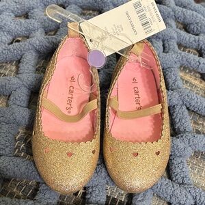 Carter's Shimmering Gold Kids Dress Shoes